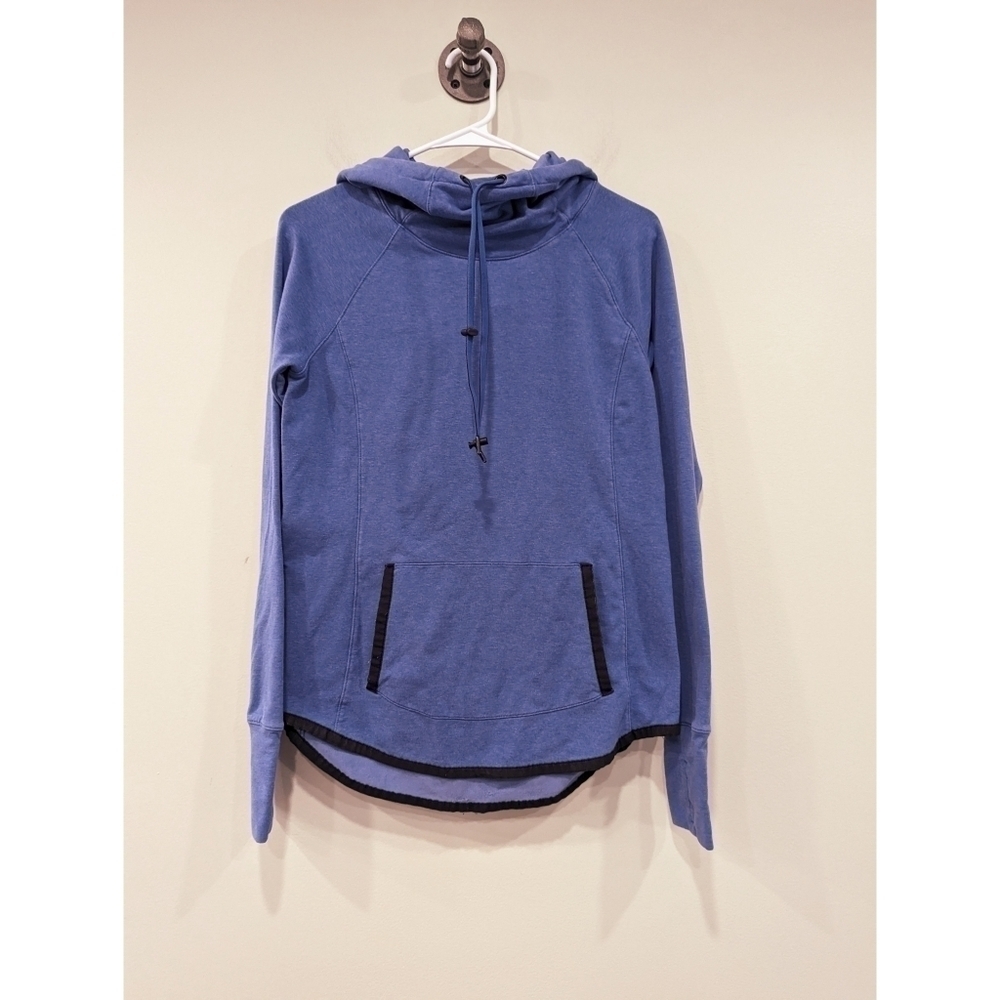 Athleta Sentry Hoodie Sweatshirt in Sapphire Blue Heather Size XS
